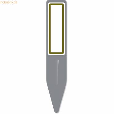 Pflanzenschilder beschreibbar Schild: 27x148mm Etikett: 22x68mm grau weiß