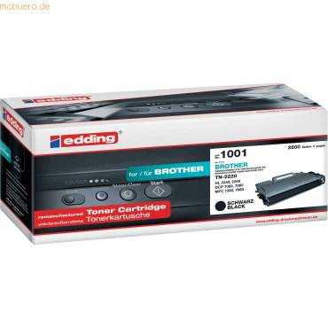 Edding Toner ersetzt Brother TN-2210, TN-2220 Kompatibel Schwarz 2600 Seiten EDD-1001 18-1001