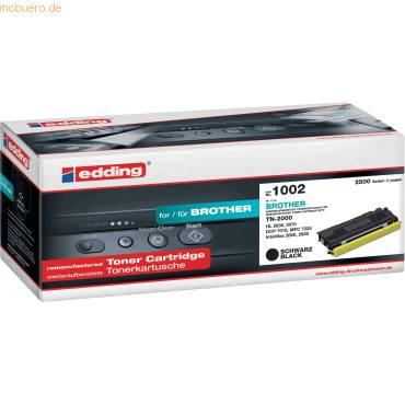 Edding Toner ersetzt Brother TN-2000 Kompatibel Schwarz 2500 Seiten EDD-1002 18-1002