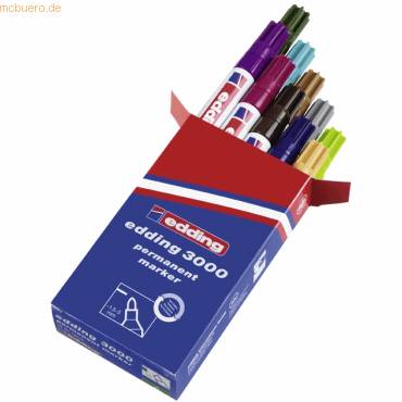 Permanentmarker edding 300 sortiert