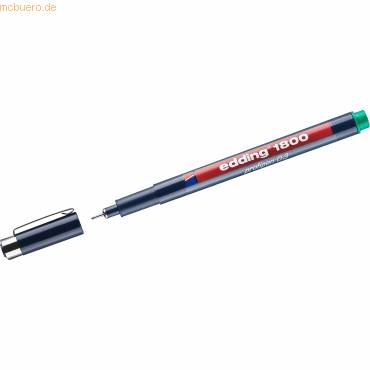 Faserzeichner edding 1800 profipen 0.3 ca. 0,35mm grün