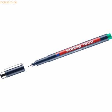 Faserzeichner edding 1800 profipen 0.5 ca. 0,5mm grün
