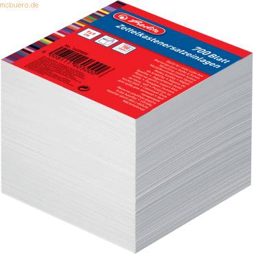 herlitz Zettelboxeinlagen, 90 x 90 mm, weiß (1603000)