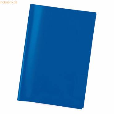 Heftschoner A5 PP transparent/blau