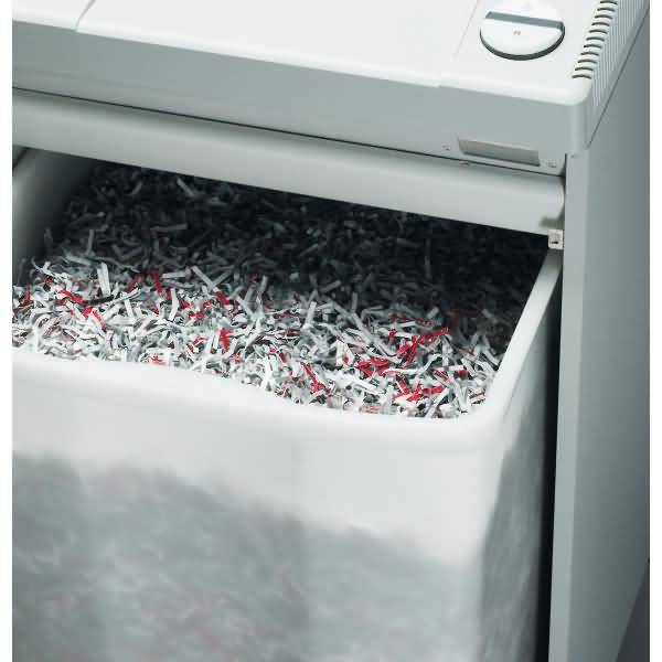 Ideal Office 3104 CC 4x40 Aktenvernichter 23 Blatt Partikelschnitt 4 x 40 mm P-4 120 l Vernichtet auch Büroklammern, CDs, DVDs, Heftklammern