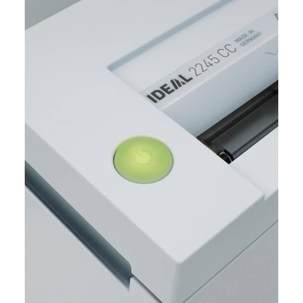 Ideal Office 2245 CC 2x15 Aktenvernichter 4 Blatt Partikelschnitt 2 x 15 mm P-5 20 l Vernichtet auch Büroklammern, Heftklammern