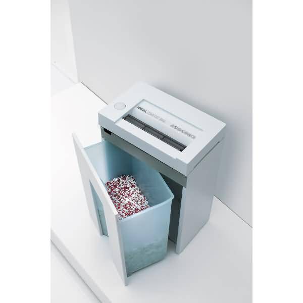 Ideal Office 2265 CC 2x15 Aktenvernichter 4 Blatt Partikelschnitt 2 x 15mm P-5 20l Vernichtet auch Büroklammern, Heftklammern