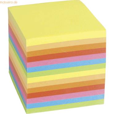 Ersatzeinlage für Zettelklotz 9x9x9cm farbig 700 Blatt