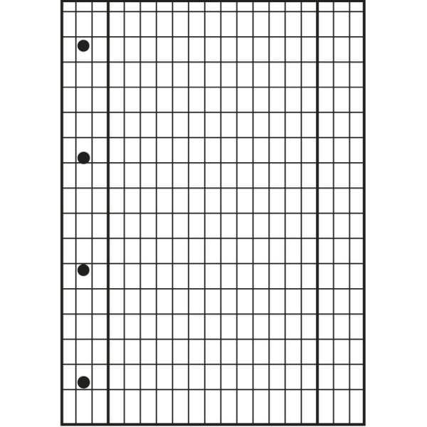 Collegeblock Office A4+ 80 Blatt 70 g/qm 4-fach gelocht rautiert