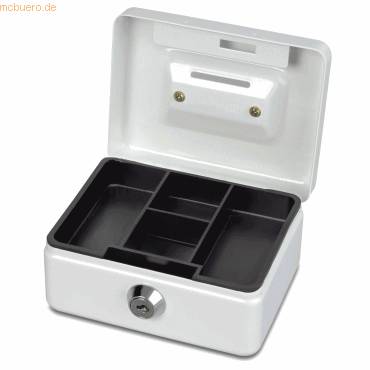 Geldkassette mit Münzeinwurf 12,5x9,5x6,0 cm weiß