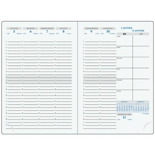 Kalender 15x21cm 1 Woche/ 2 Seiten Visuel Swan sortiert 2026