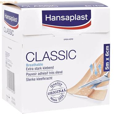 Wundpflaster Hansaplast Classic Standard 5mx6cm
