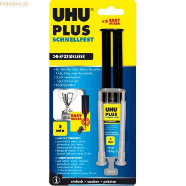 2-Komponenten-Epoxidharzkleber plus schnellfest Doppelkammerspritze 15,5g