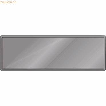 Topper für Stellwand gerade Kunststoff B1200xH300mm beidseitig lichtgrau