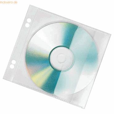 Veloflex CD/DVD Hülle 4366100 für 1CD PP transparent