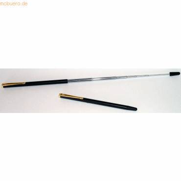 WEDO Teleskopzeigestab, Länge: 126 mm, mattschwarz/verchromt