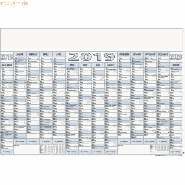 Jahresübersicht 1000x700mm Karton Kalendarium 2021