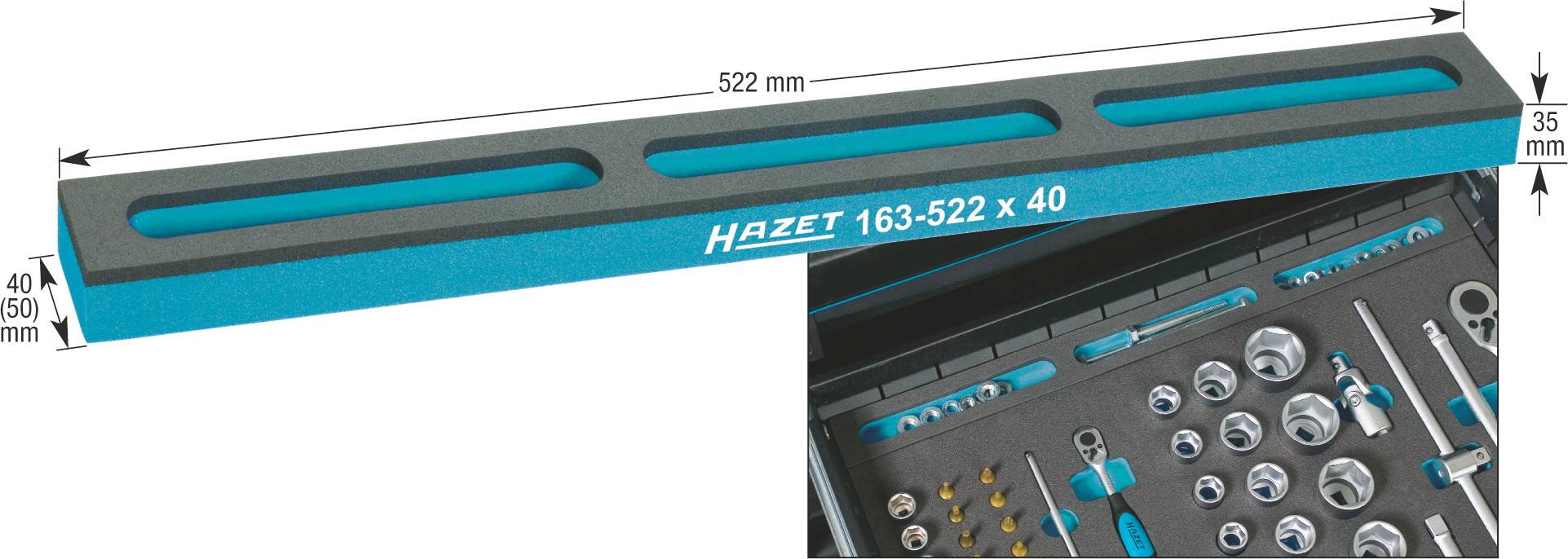 Hazet 163-522X50 Schaumstoffeinlage