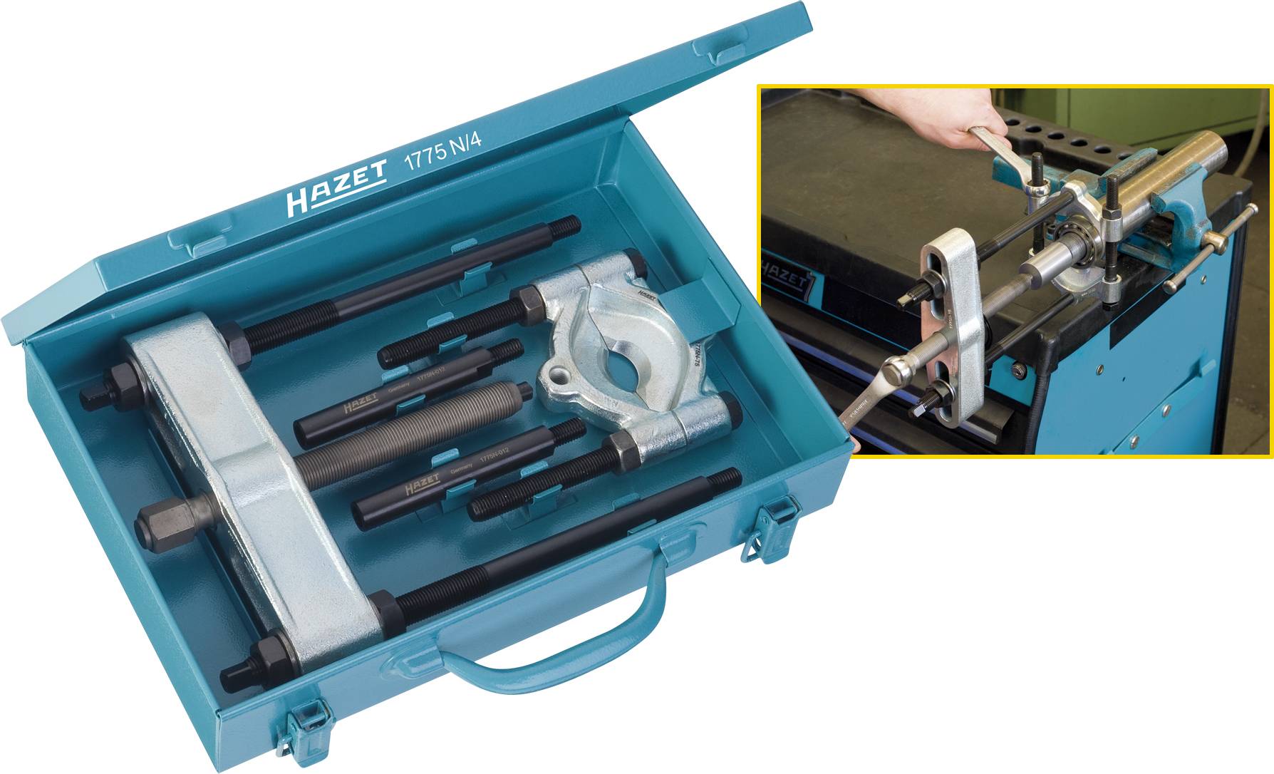 Hazet 1775N/4 Abzieher Spannbereich (Details) 60 - 165mm Anzahl Haken 2