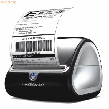 DYMO LabelWriter 4XL Etiketten-Drucker Thermodirekt 300 x 300 dpi Etikettenbreite (max.): 104 mm USB