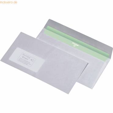 Envirelope Briefumschlag DIN lang, haftklebend, weiß, ohne Fenster, Pack: 1.000