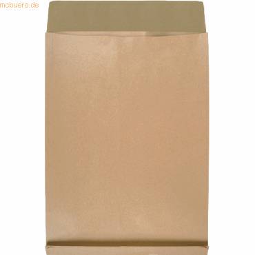 Faltentasche C4 mit Fenster Haftklebung braun VE=100 Stück
