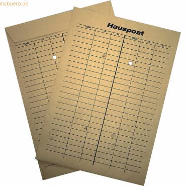 Hausposttasche B4 braun 110g/qm VE=250 Stück