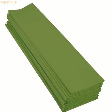 Clairefontaine 901019C Clairefontaine Krepp-Papier, (B)500 mm x (L)2 m, apfelgrün