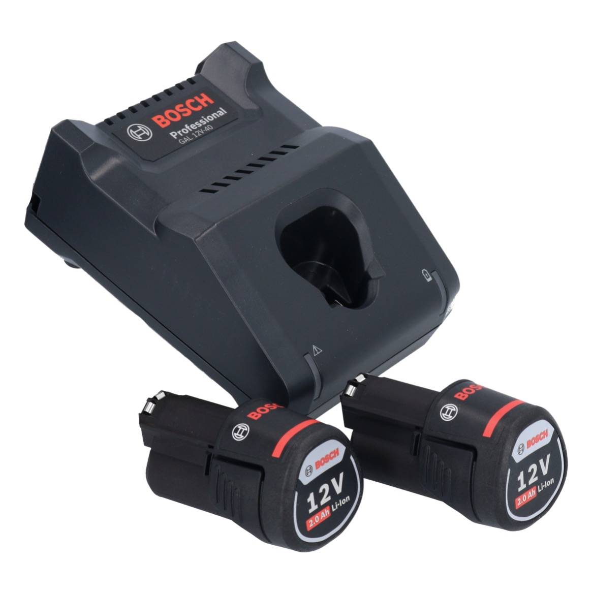 Bosch GSR 12V-15 Professional Akku Bohrschrauber 12 V 30 Nm ( 0601868109 ) + 2x Akku 2,0 Ah + Ladegerät + L-Boxx