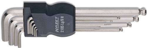 Hazet 2105ALG/10H Innen-Sechskant Winkelschraubendreher-Set 0.05 Zoll, 1/16 Zoll, 5/64 Zoll, 3/32 Z