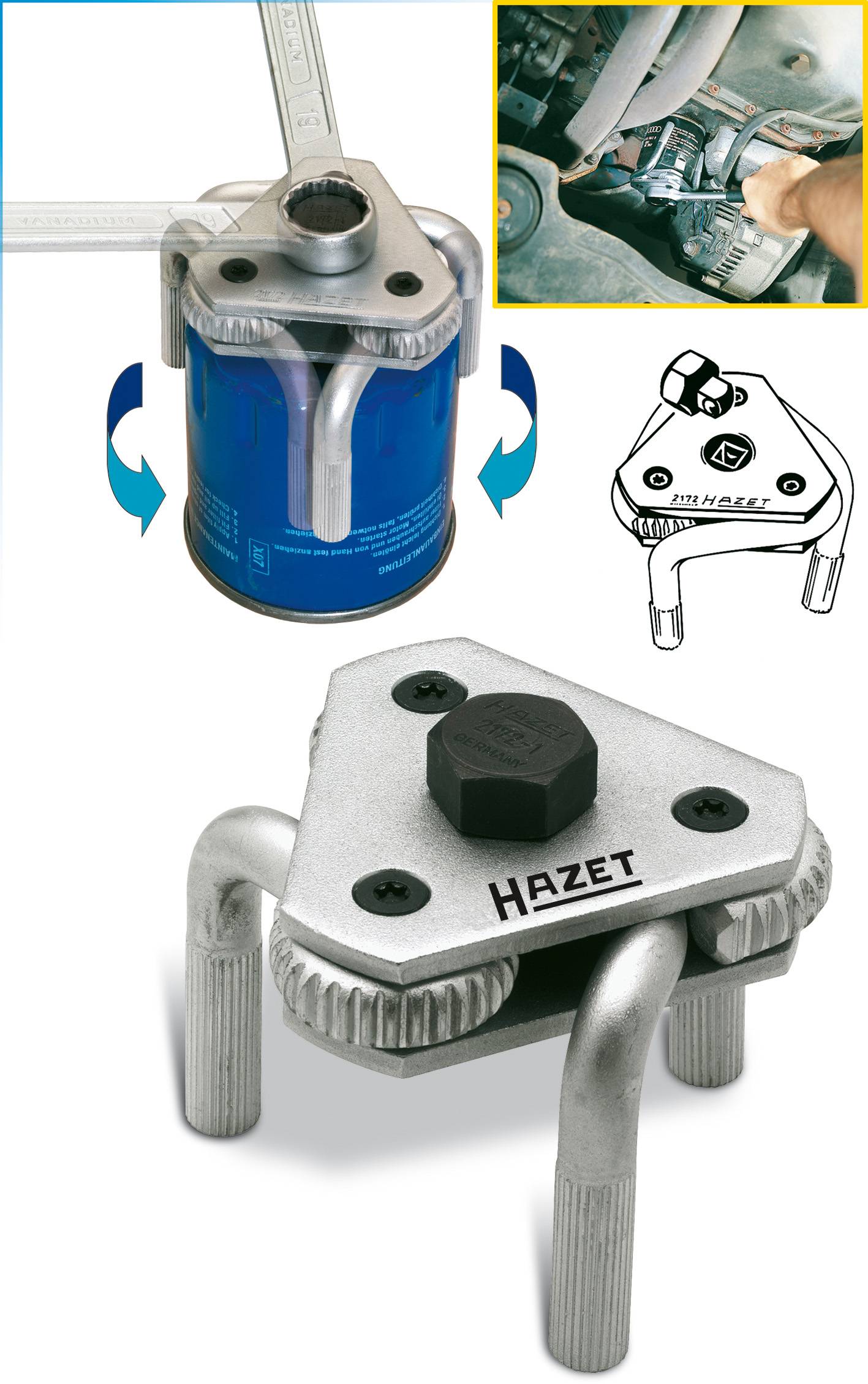 Hazet 2172 Ölfilter-Schlüssel