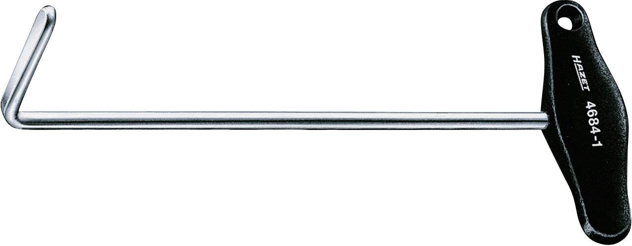 Langer Sechskantschlüssel mit T-Griff aus schwarzem Kunststoff und silbernem Metall, geeignet zum Anziehen oder Lösen von Schrauben.