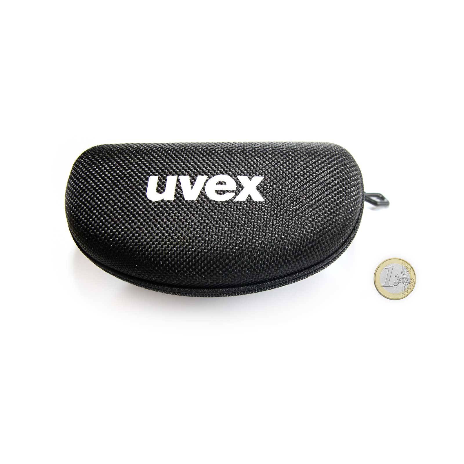Hartschalen Brillenetui für uvex Schutzbrillen mit stärkerer Krümmung