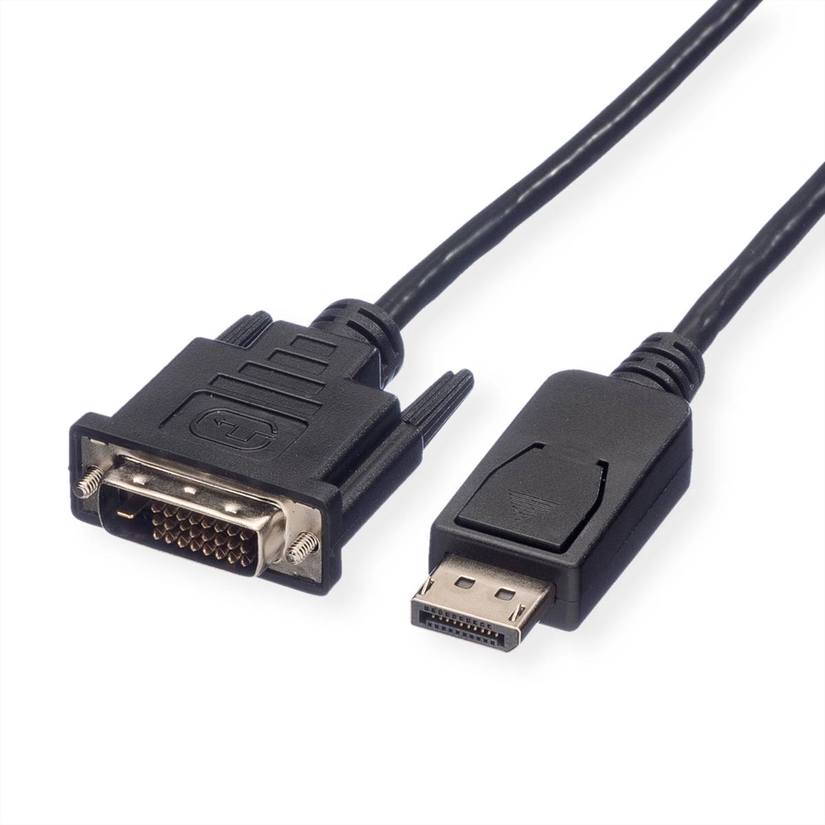 ROLINE DisplayPort Kabel DP ST - DVI ST, schwarz, 5 m