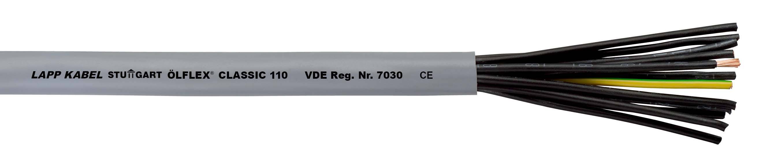 LAPP ÖLFLEX® CLASSIC 110 Steuerleitung 12 G 1 mm² Grau 1119212/50 50 m