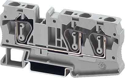 Phoenix Contact Reihenklemmblock, blau B=8,2mm 0,5-6qmm ST 6-TWIN BU