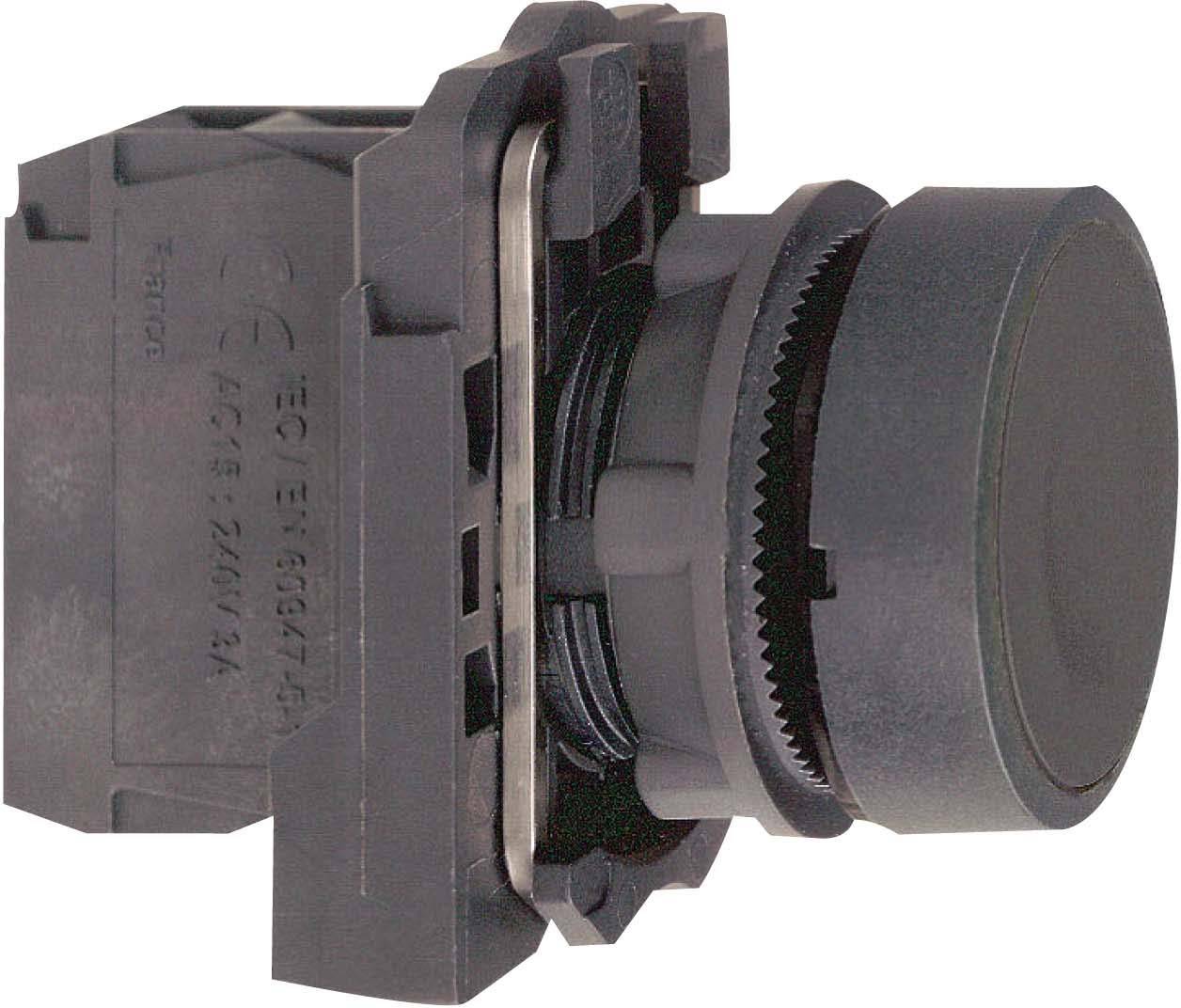 Schneider Electric XB5AA21 Harmony XB5AA21 Drucktaster Betätiger flach 1 Taste Schwarz Druckentriegelung 1 St.
