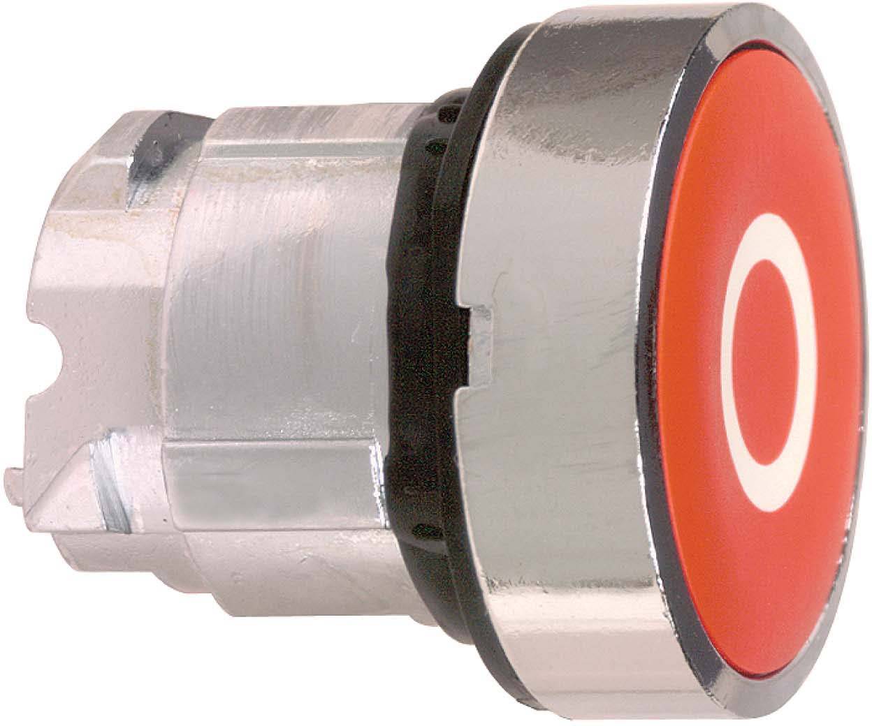 Schneider Electric ZB4BA432 Harmony ZB4BA432 Drucktaster Betätiger flach 1 Taste Rot Druckentriegelung 1 St.