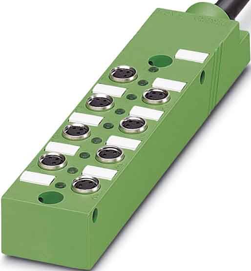 Phoenix Contact Sensor-Aktor-Box mit Stammkabel SACB-8/3-L-5,0PUR-M8