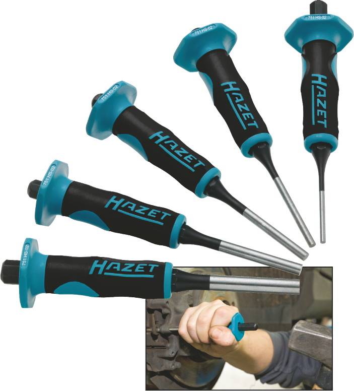 Hazet 5tlg. Splinttreiber-Satz mit Handschutz 751HS/5