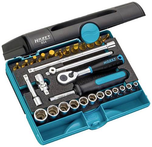 Hazet Steckschlüsselsatz metrisch 1/4  (6.3 mm) 30teilig 854