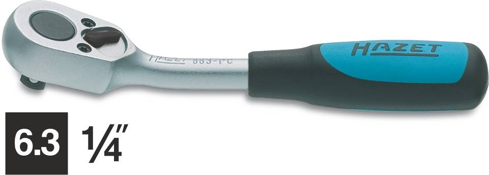 Hazet 863PC Umschaltknarre 1/4" (6.3 mm) 115 mm