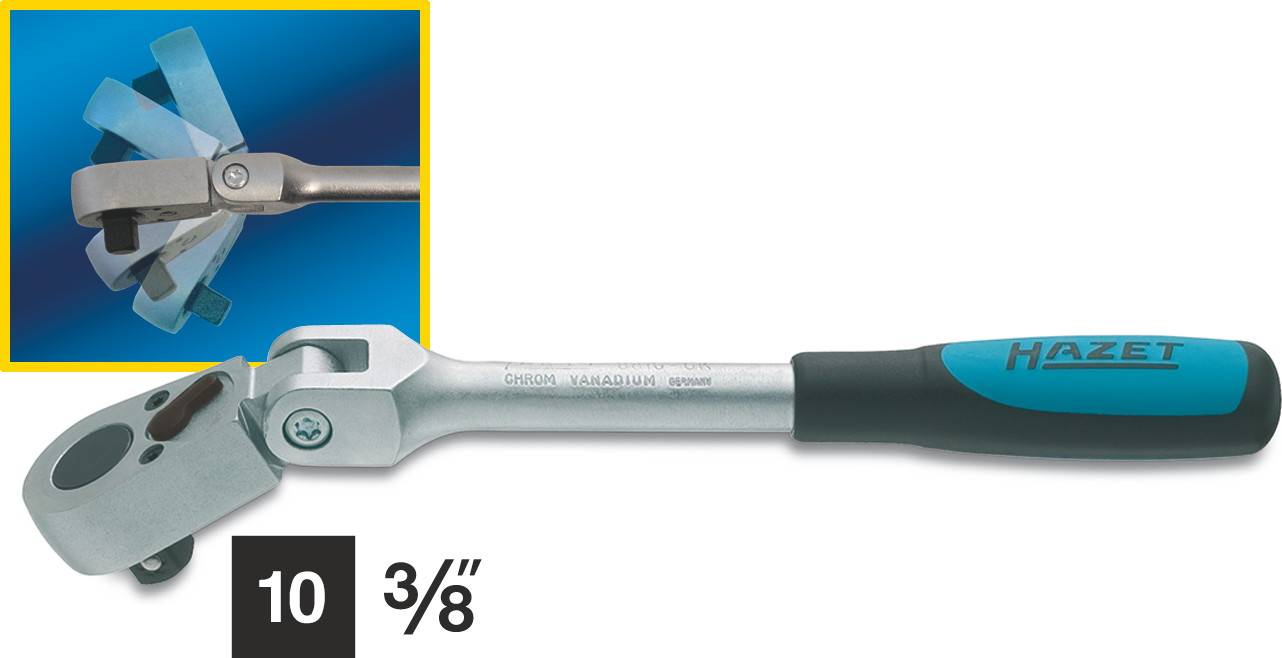Hazet 8816GK Gelenkknarre 3/8" (10 mm) 218 mm