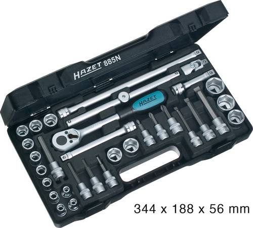 Hazet Steckschlüsselsatz metrisch 3/8  (10 mm) 32teilig 885N