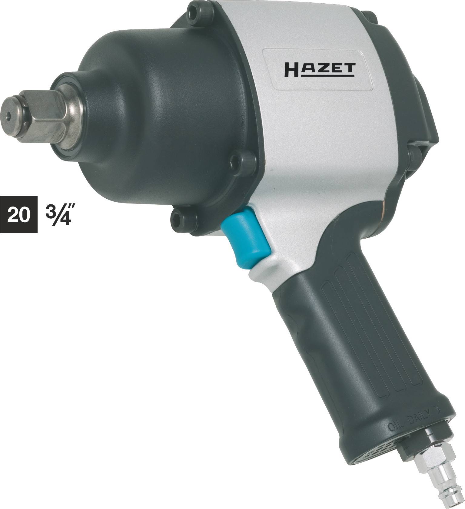 Hazet 9013MG 9013MG Druckluft-Schlagschrauber Werkzeugaufnahme: 3/4" (19 mm) Außenvierkant Drehmome