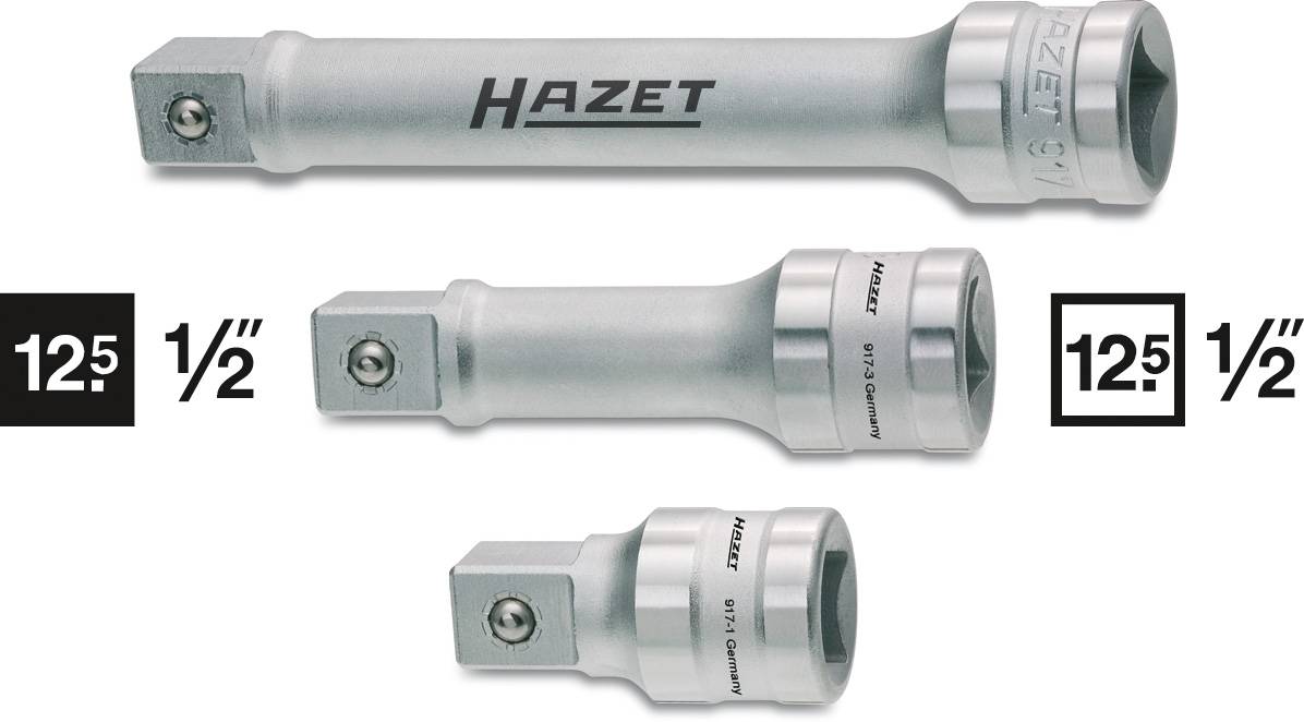 Hazet 917-1 Steckschlüssel-Verlängerung Antrieb 1/2" (12.5 mm) 45mm 1St.