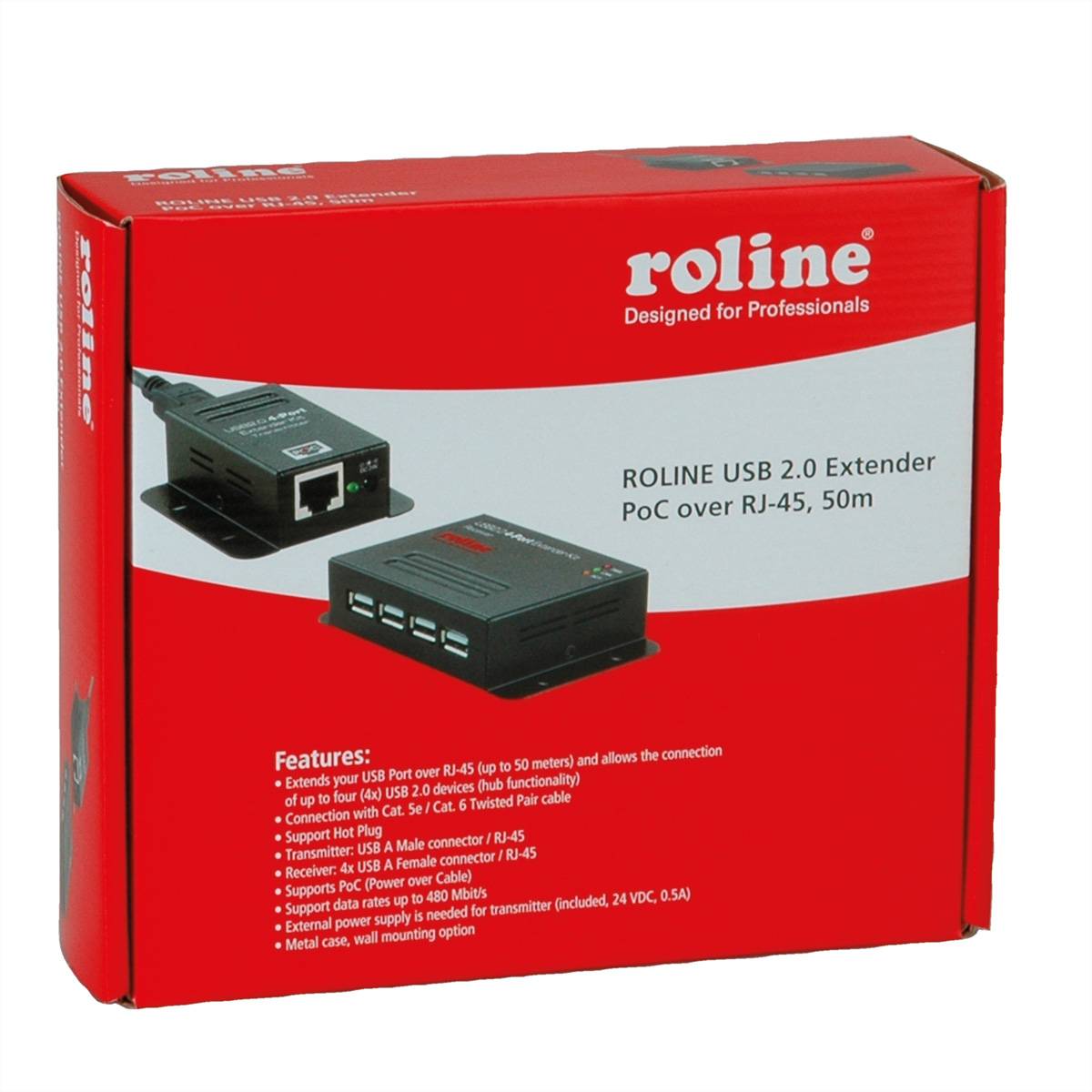 Roline USB-Kabel Schwarz 12.04.1101