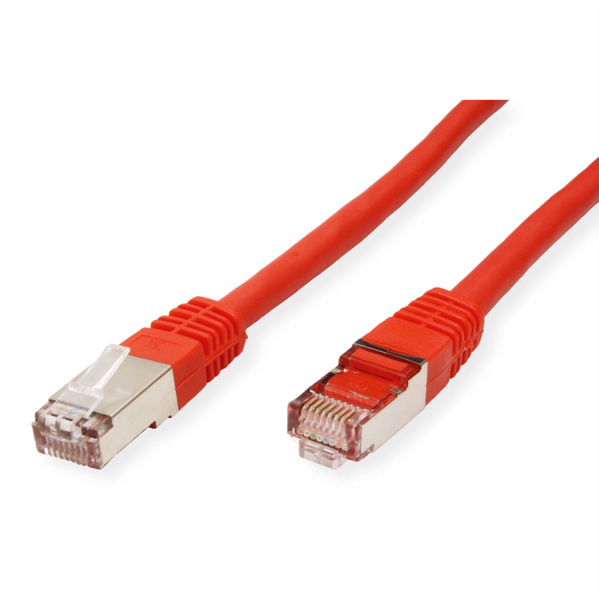 VALUE Patchkabel Kat.6 (Class E) S/FTP (PiMF), rot, 5 m