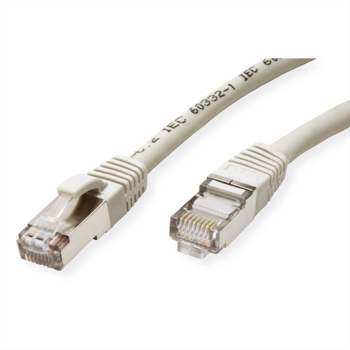 VALUE Patchkabel Kat.6 (Class E) S/FTP (PiMF), LSOH, grau, 7 m
