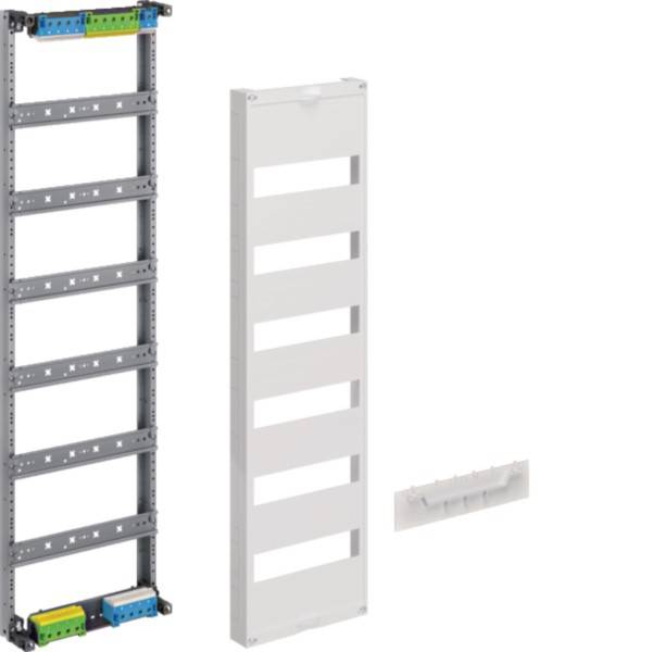 Hager Verteilerfeld universZ ZU26KS 900mm 6reihig 1feldig PE/N waagerecht Install.Baumaterial